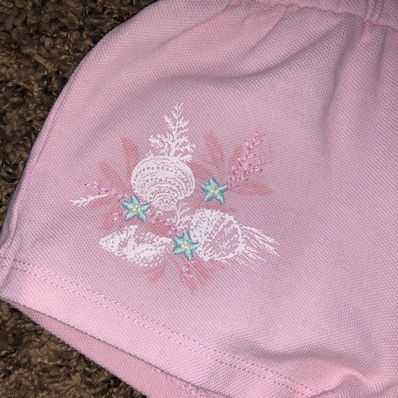 Baby girl pink polo romper. - Picture 2 of 6